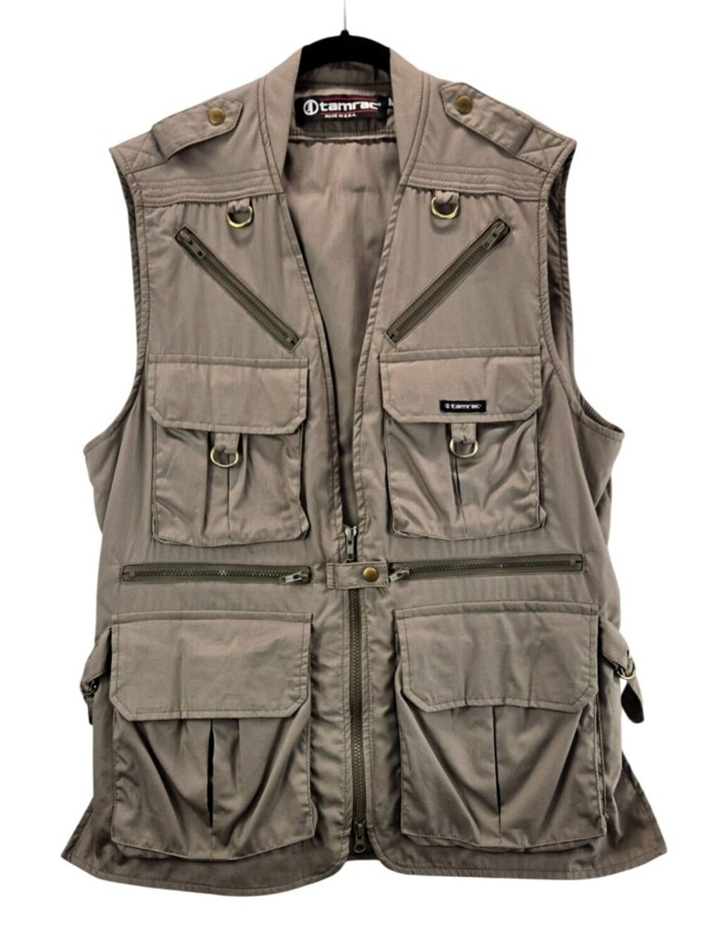 Vtg Tamrac Model 153 World Correspondent’s Vest Khaki Mens M Safari Outdoor USA